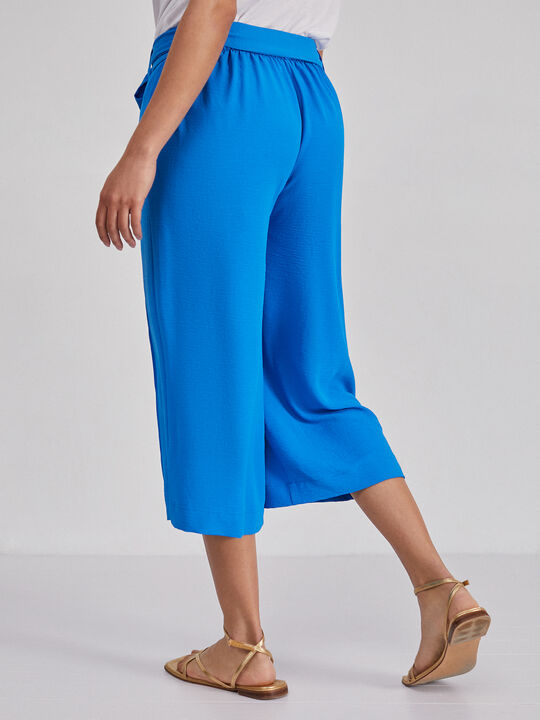 pantalón culotte cinturón Azul Brillante image number null
