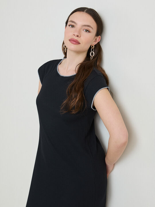 VESTIDO CANALE MIDI Negro image number null