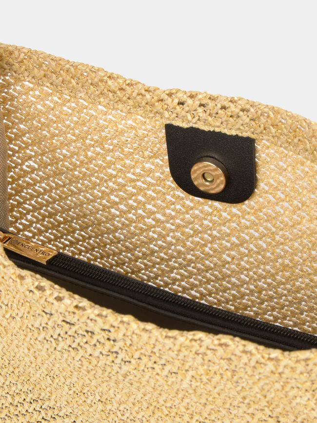 BOLSO RAFIA POLIPIEL Camel