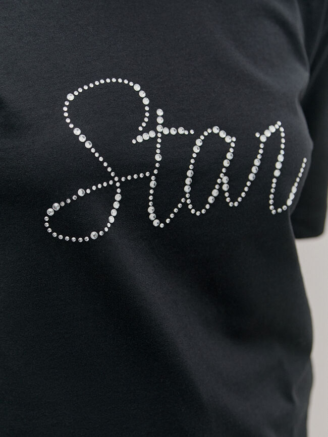 CAMISETA BRILLO STAR Negro
