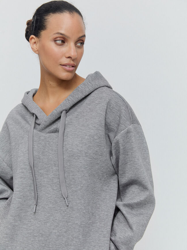 SUDADERA CAPUCHA Gris vigore cla