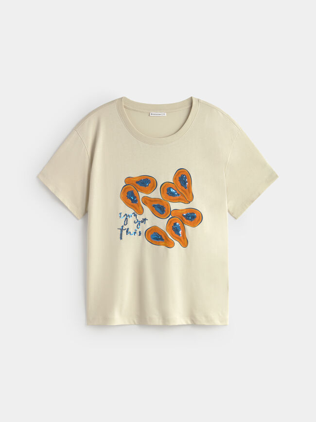 CAMISETA POSICIONAL PAPAYA Beige
