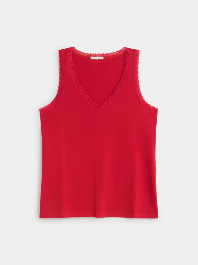 TOP LENCERO Rojo