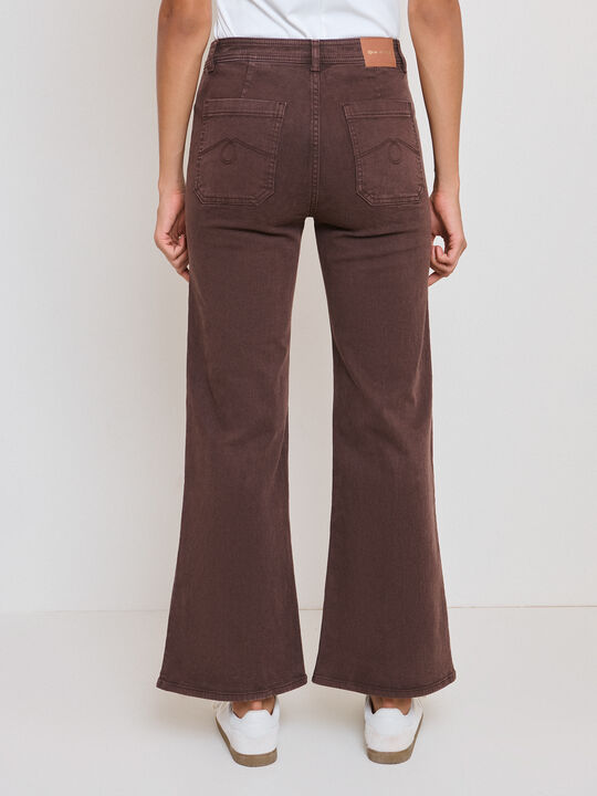 WIDE LEG BOLSILLOS Marron chocolat image number null
