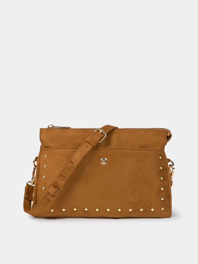 BOLSO BANDOLERA TACHAS Camel