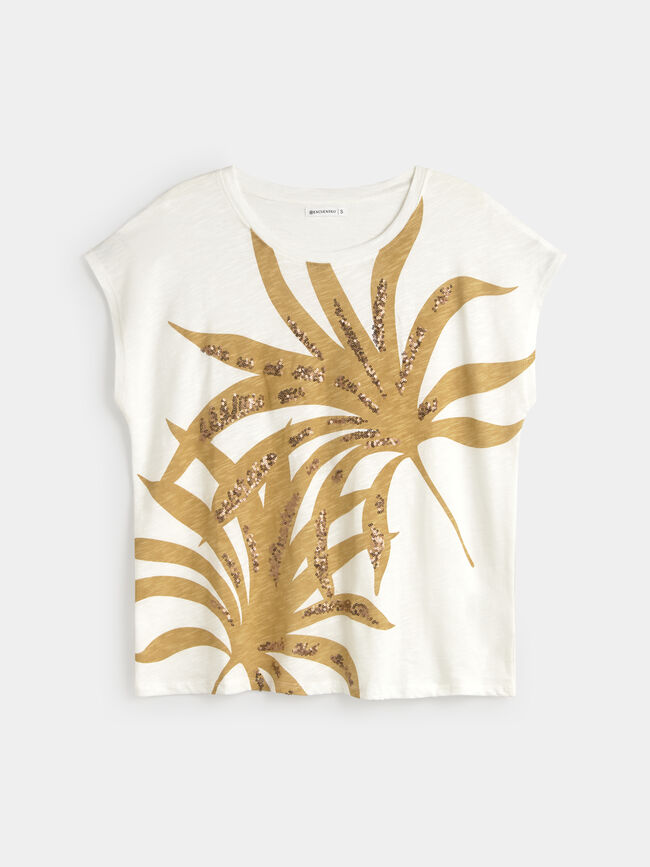 CAMISETA POSICIONAL PALMERA Blanco Hueso