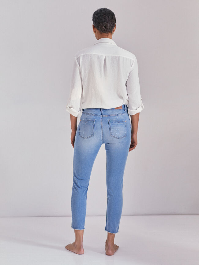 Pitillo capri Mid blue