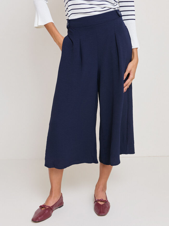 PANTAL&Oacute;N ANCHO BOTONES Azul Marino