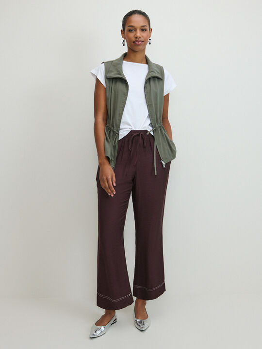 PANTALON ANCHO Marron image number null