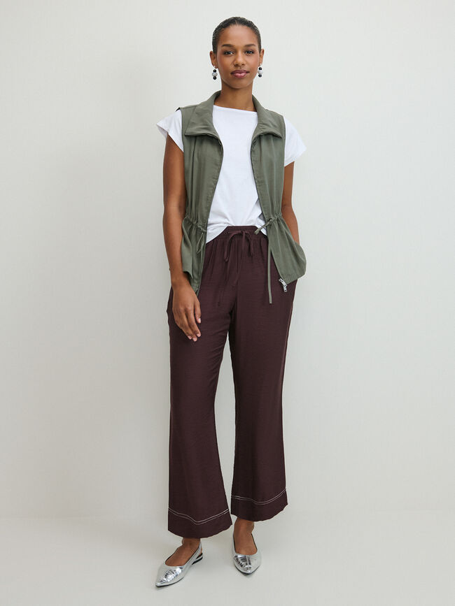 PANTALON ANCHO Marron