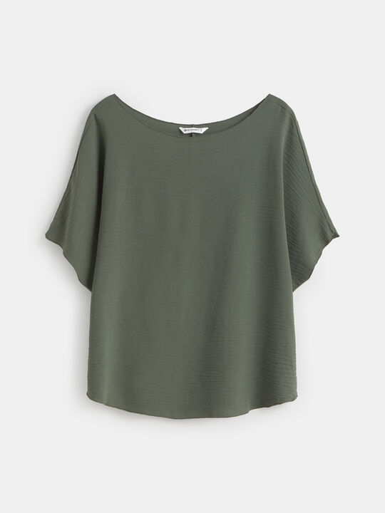 BLUSA NUDO Verde oscuro image number null