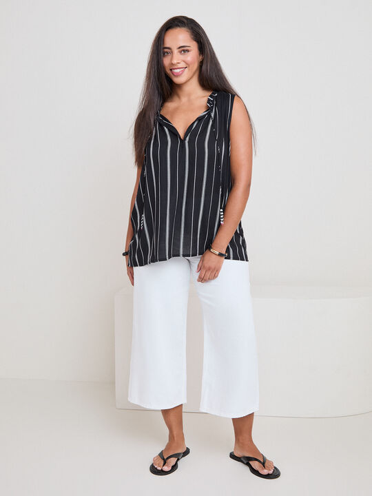 TOP FLUIDO ESTAMPADO Negro image number null