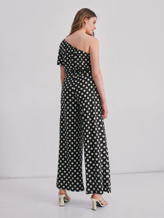 PANTALÓN ESTAMPADO Negro image number null