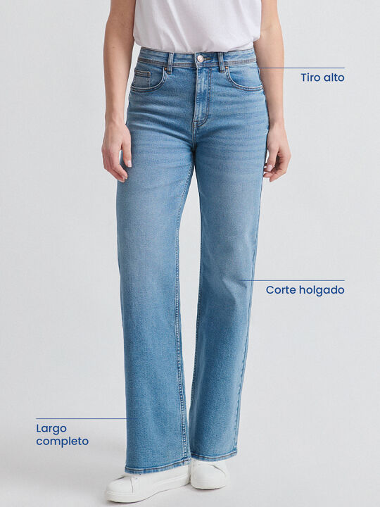 VAQUERO WIDE LEG Mid blue image number null