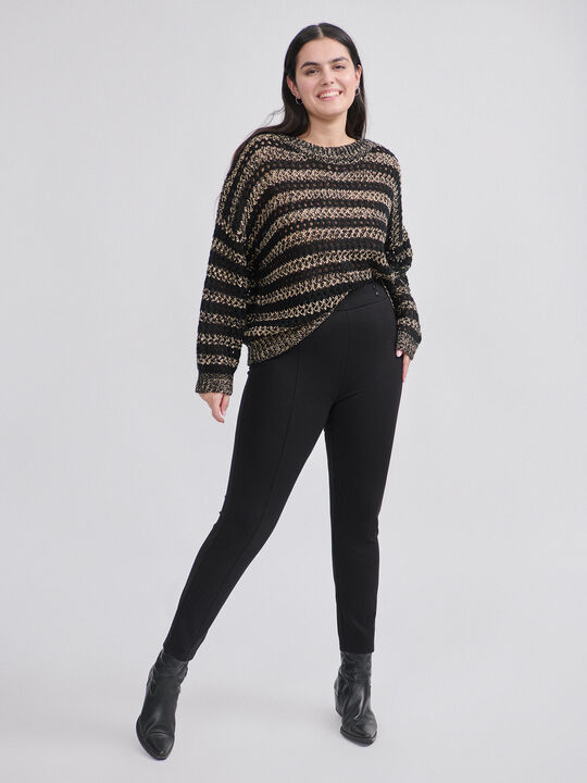 LEGGING PUNTO ROMA BOTONES Negro image number null