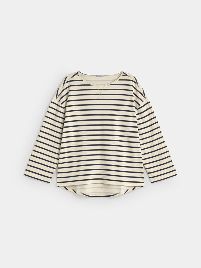 CAMISETA CUELLO BRILLO Rayas 1