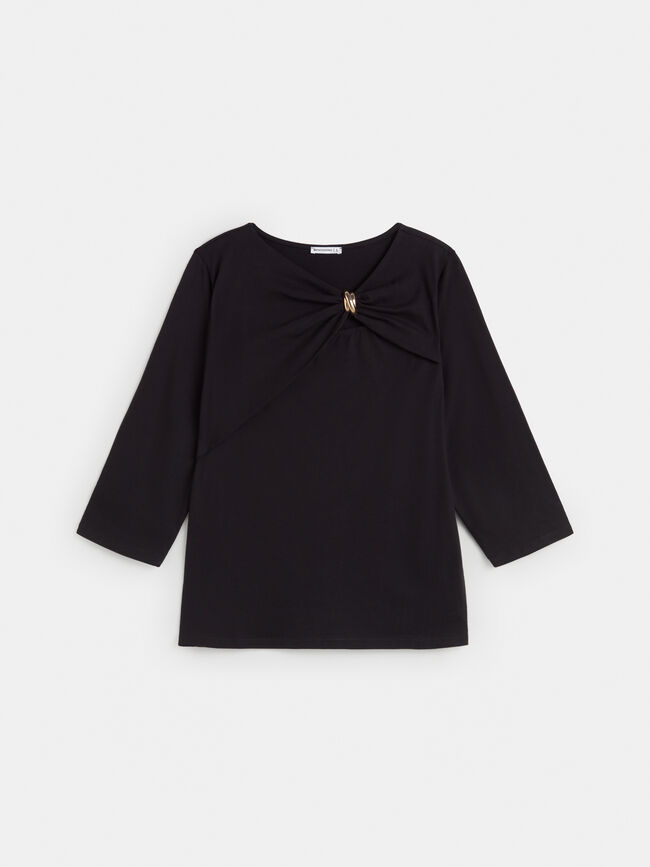 CAMISETA HEBILLA Negro