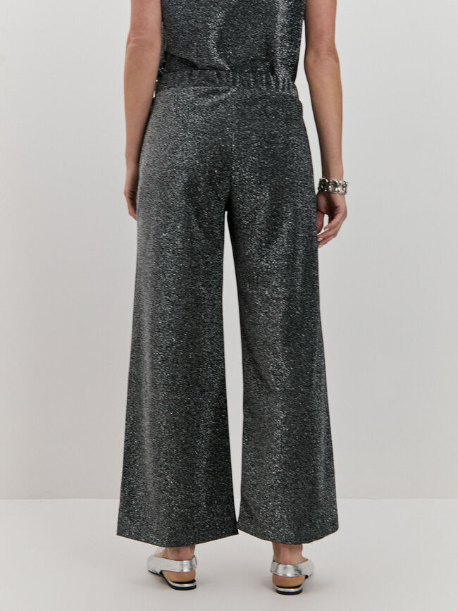 PANTALON BRILLO DETALLE Plata