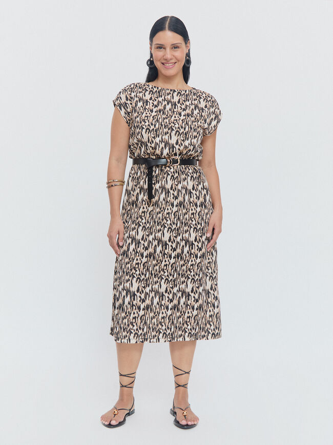 VESTIDO RECTO Estampado 1