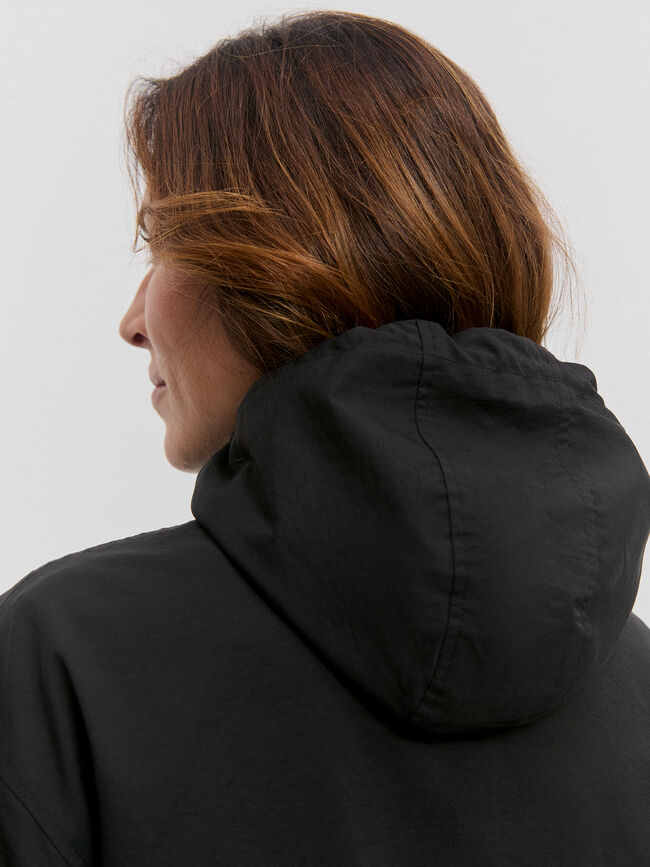 PARKA CAPUCHA Negro