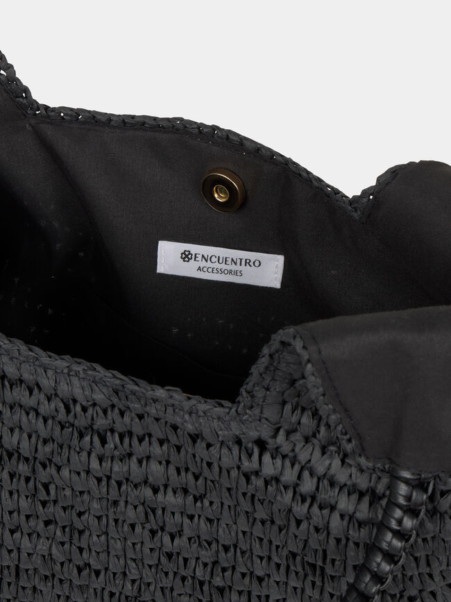 BOLSO GRANDE BIMATERIA Negro