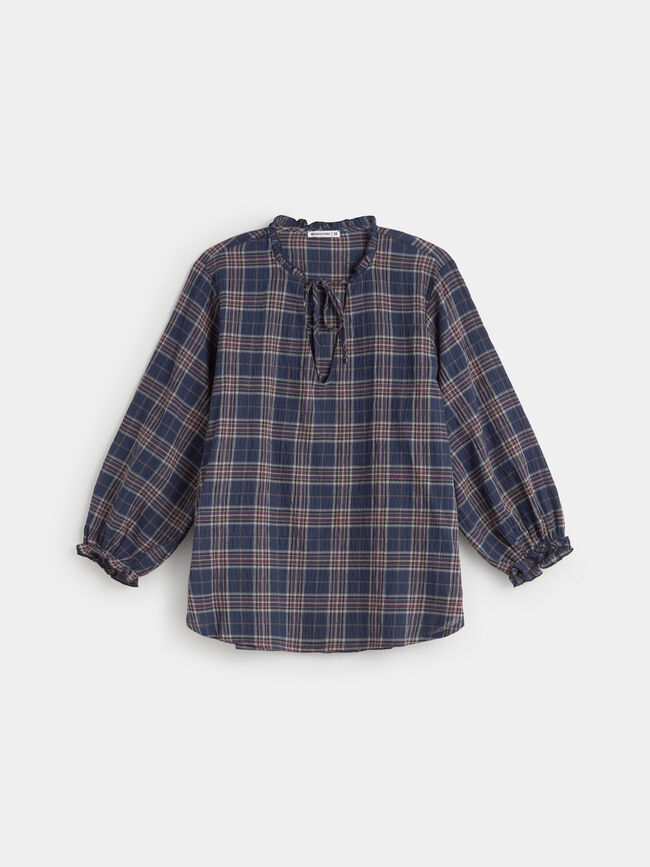 BLUSA DE CUADROS Azul
