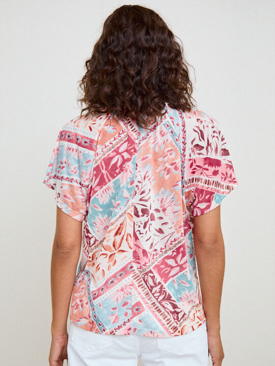 BLUSA MANGA CORTA Estampado 1 image number null