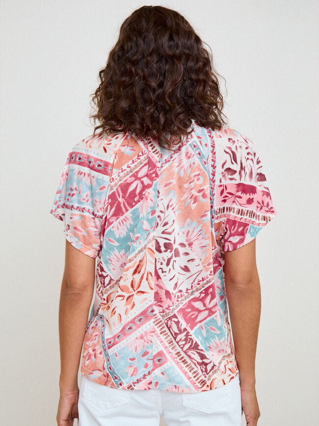 BLUSA MANGA CORTA Estampado 1