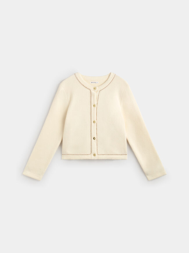 CARDIGAN CADENA Crudo