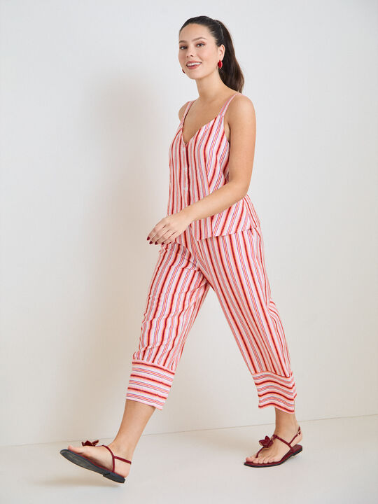 CHALECO TIRANTE ESTRECHO Fucsia image number null