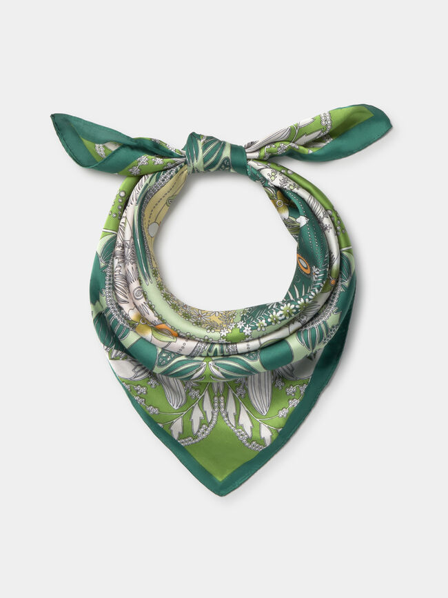 PA&Ntilde;UELO PRINT TREBOL Verde