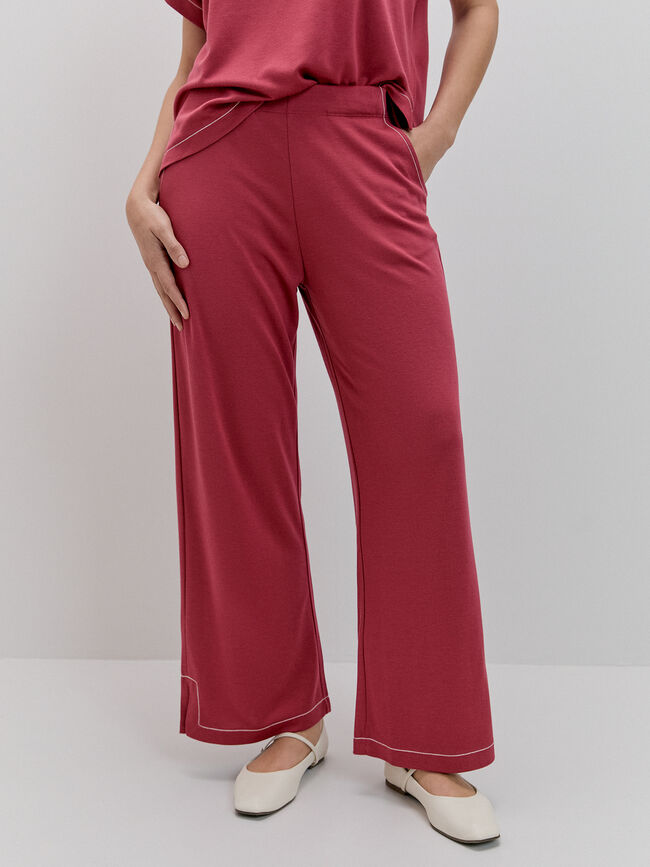 PANTALON ABERTURAS Rojo Cabaret