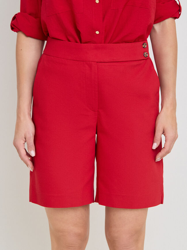 SHORT DETALLE CINTURILLA Rojo