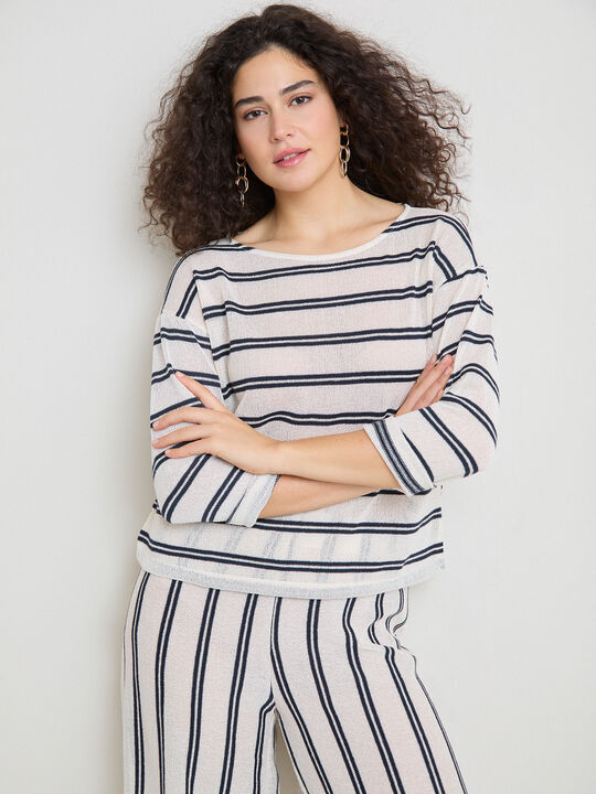 JERSEY  LISTADO Azul Marino image number null