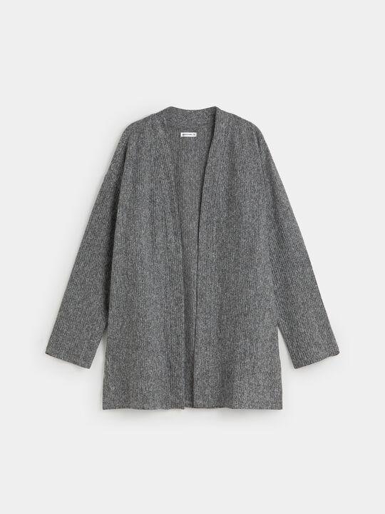 CARDIGAN LANOSO Gris vigore Osc image number null