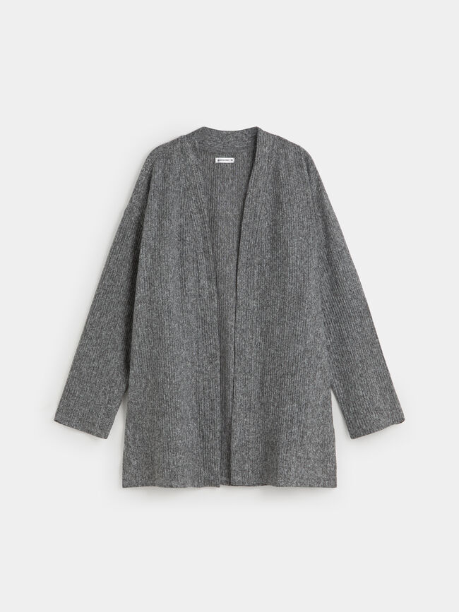 CARDIGAN LANOSO Gris vigore Osc