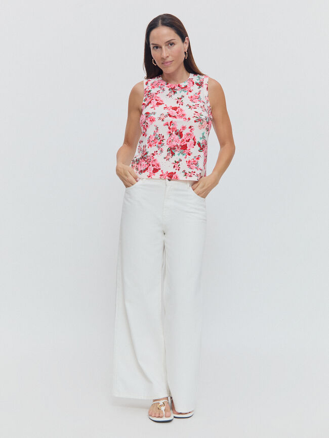 TOP ESTAMPADO Blanco Optico