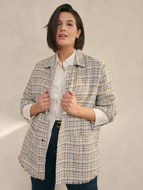 SOBRECAMISA TWEED Piedra image number null