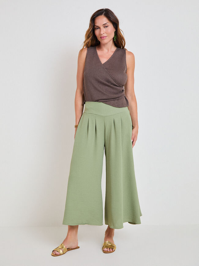 PANTAL&Oacute;N FALDA verde militar