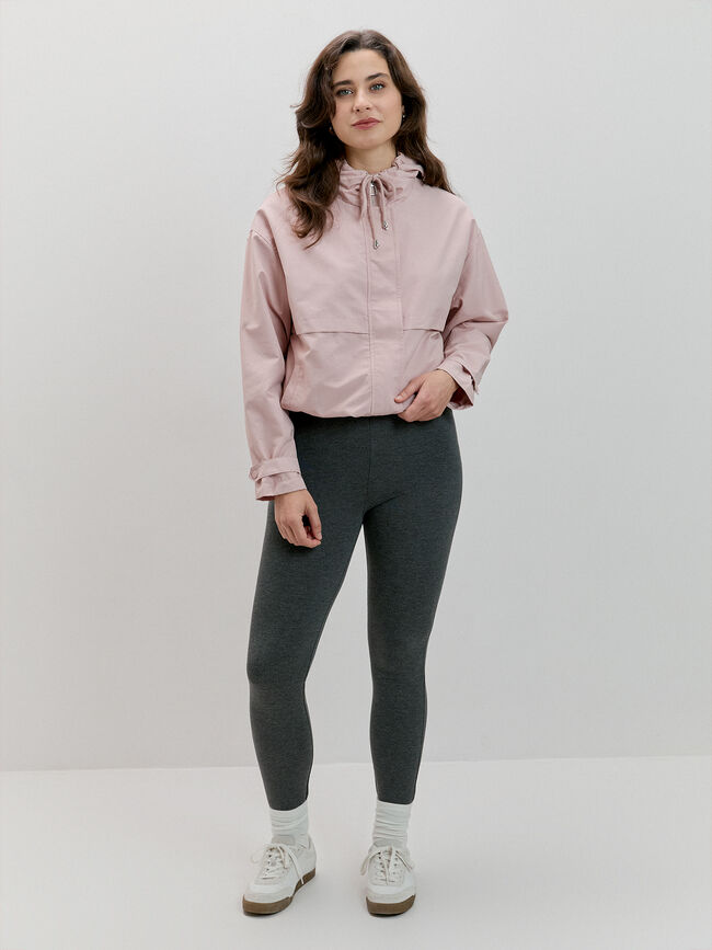 PARKA B&Aacute;SICA CAPUCHA Rosa Colorete