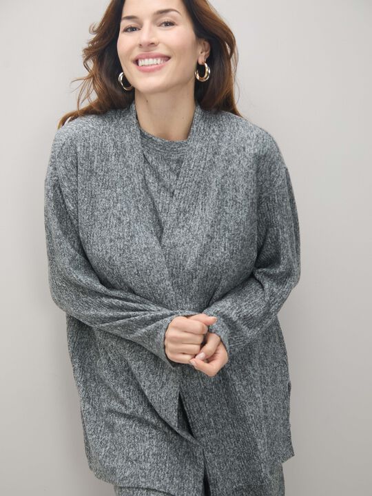 CARDIGAN LANOSO Gris vigore Osc image number null