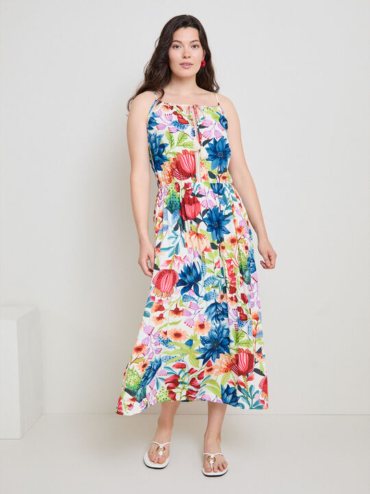 VESTIDO HALTER Multicolor image number null