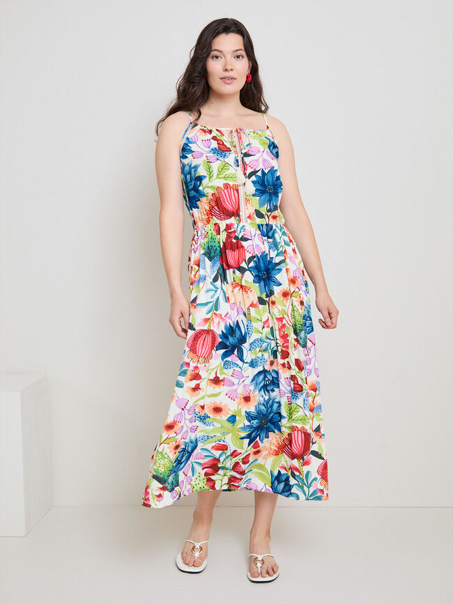 VESTIDO HALTER Multicolor