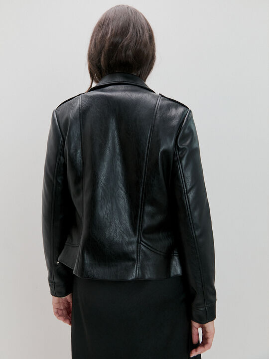 CAZADORA CREMALLERA CRUZADA Negro image number null