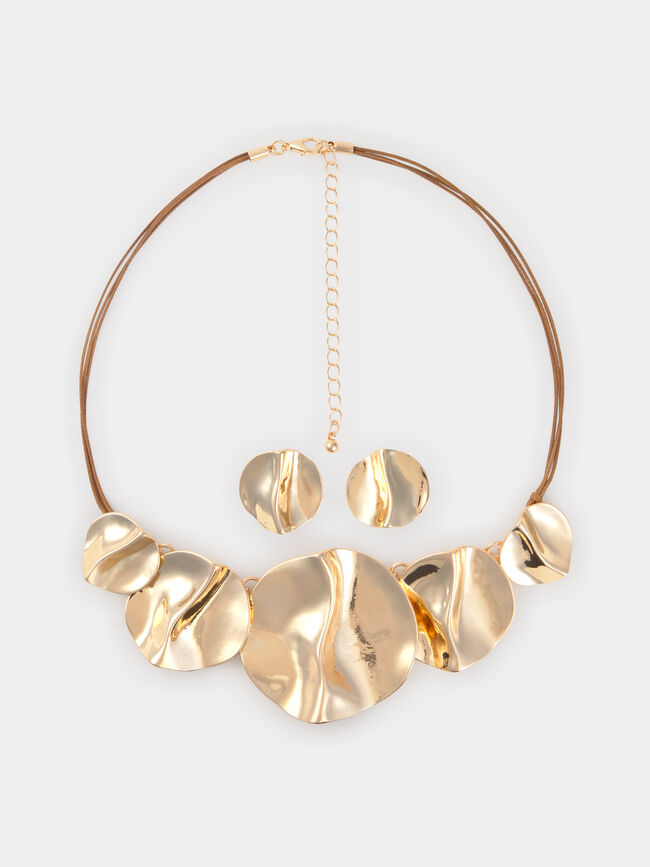 PACK COLLAR PENDIENTES Oro