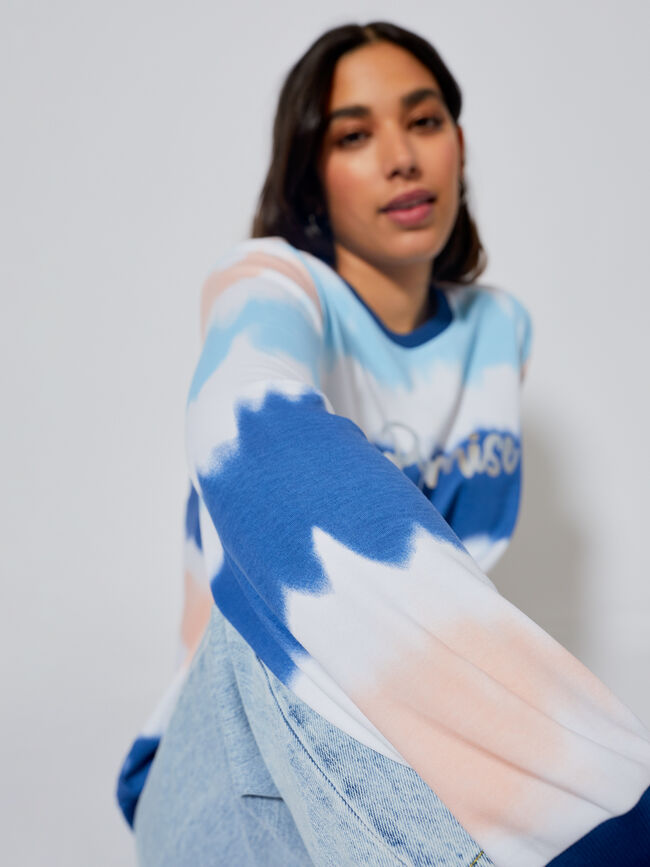 Sudadera tie dye Multicolor