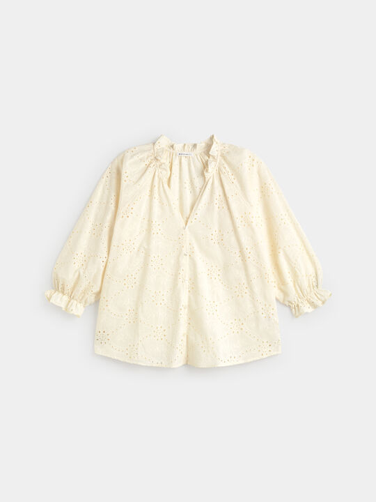 BLUSA BORDADO Crudo image number null