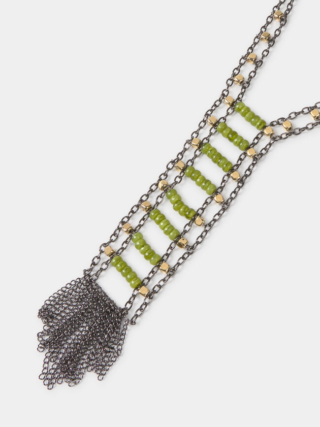 COLLAR DETALLE CASCADA Plata