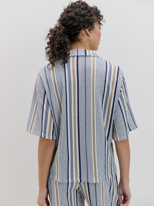 CAMISA TEXTURA ESTAMPADA Rayas 1 image number null