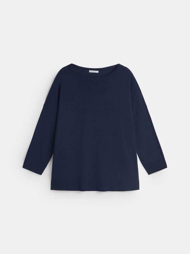 JERSEY CUELLO REDONDO Azul Marino